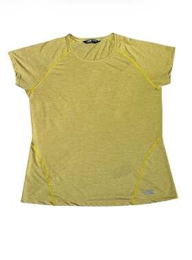 The North Face Women's XL Yellow Heathered FlashDry Training T-Shirt